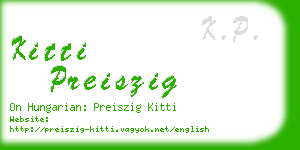 kitti preiszig business card